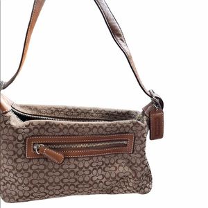 Signature Coach Purse with Tan Leather details!